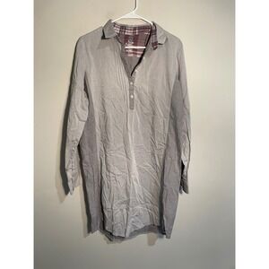 Kuhl Gray Popover Tunic Shirtdress Size Large Outdoor Camping Hiking GranolaGirl